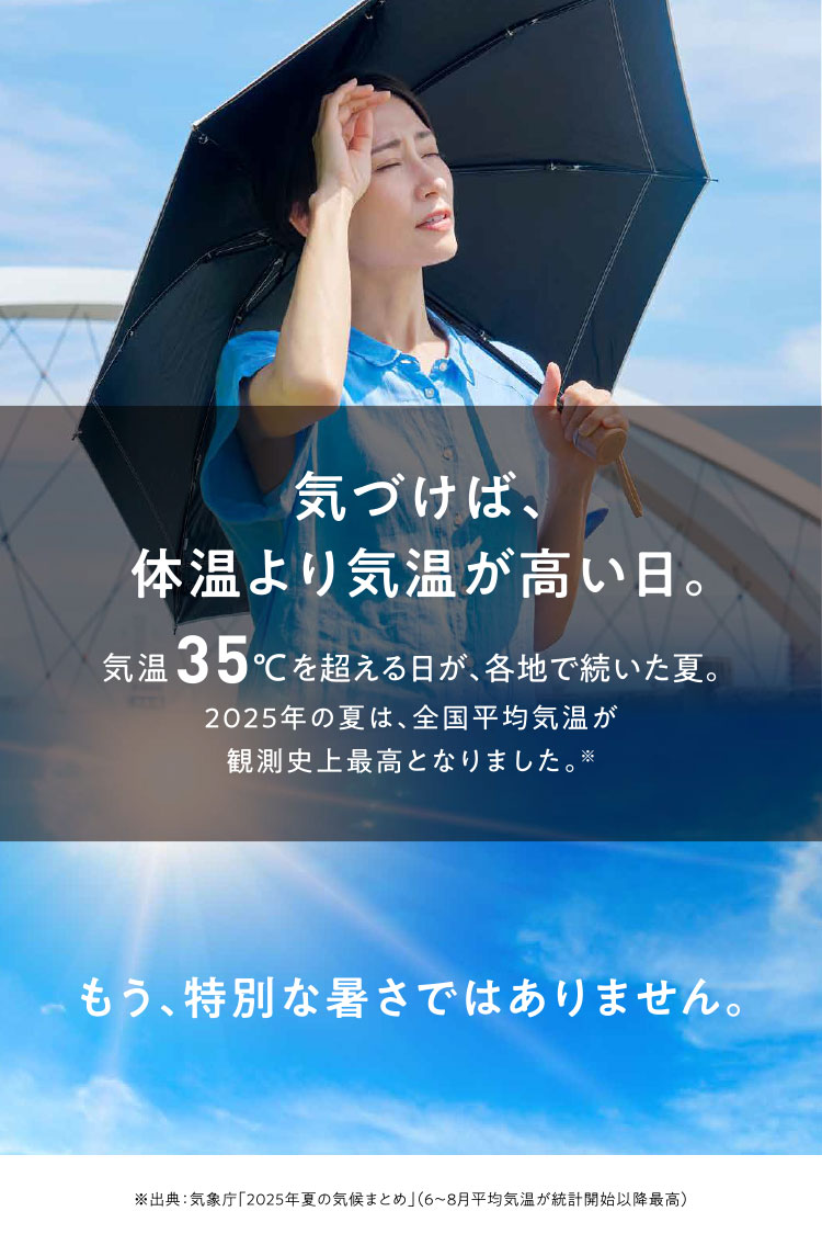 気づけば体温より気温が高い日…