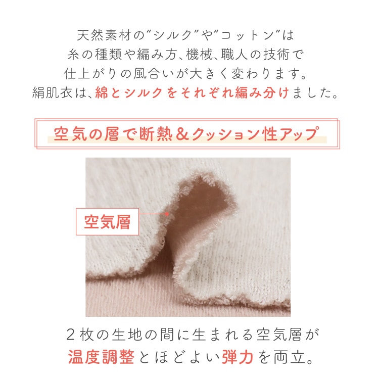 空気の層で断熱&クッション性アップ