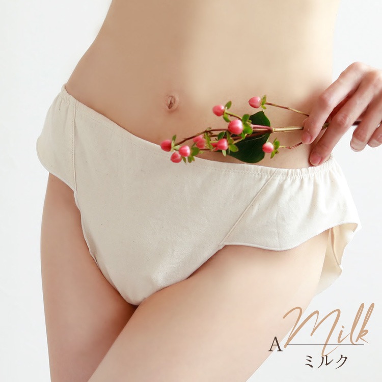 リンパ開放 ふんどしパンツ 女性用[おしり専用毛布ふんティ 柄：milk 日本製] 綿100% ふんどしショーツ ふわふわあったか コットン100%  かわいい レディース 下着 インナー 締めつけない ゆったり 温活 妊活 JEWLINGE | 布ナプキン＆リラックスショーツ専門 ...
