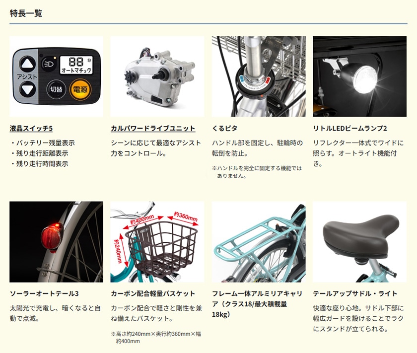 ビビSL20の製品仕様
