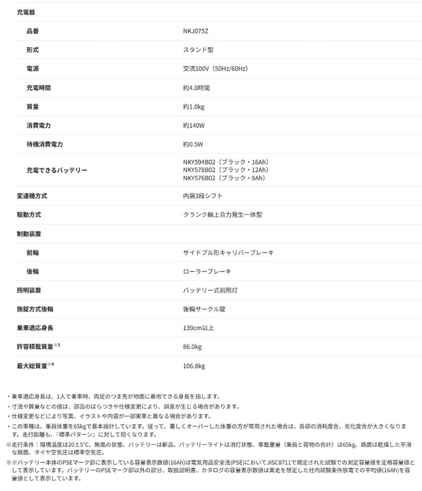 仕様一覧