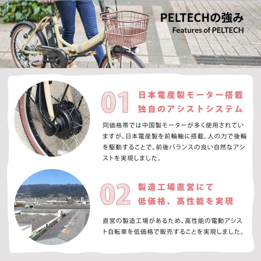PELTECH ペルテック 電動自転車 TDN-207LP 20インチ 12Ah