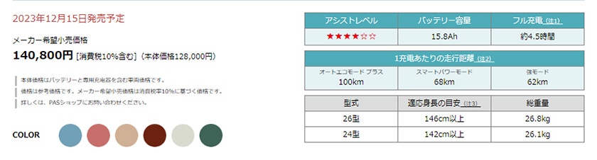 YAMAHA/電動アシスト自転車 PAS with パス ウィズ マットスモーキーブルー PA24W [24インチ /3段変速]