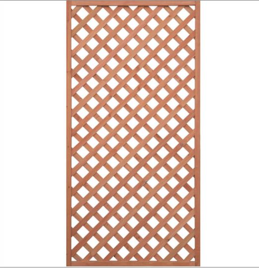 天然木や人工木のウッドデッキセットやラティス Jj Prohome 着色ラティスフェンス 1800 900mm ライトブラウン Aks