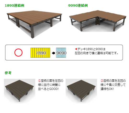 天然木や人工木のウッドデッキセットやラティス Jj Prohome 人工木アルミdxデッキt型 1890 1800 900mm ブラウン アッシュブラウン