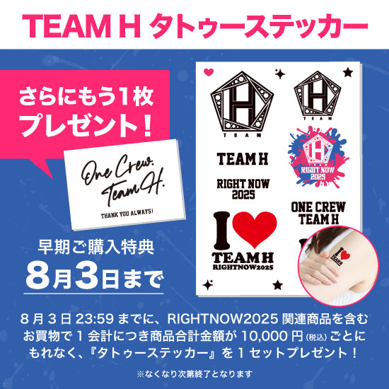 ハンディファン（BLACK）TEAM H RIGHT NOW 2025 | すべての商品