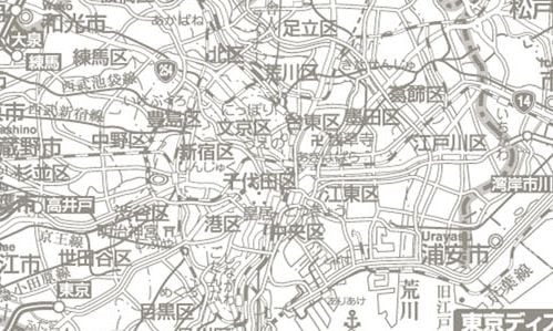 地方別地図 白地図 地図センターネットショッピング