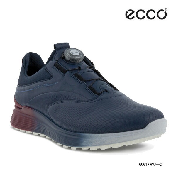 美品 ECCO【26.0】エコー ホワイトブルーゴルフ エコー ECCO ゴアテックス M ゴルフ Sスリー （WHITE/BLUE