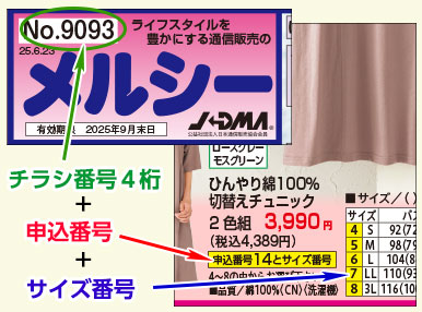 新聞折込チラシからのご注文