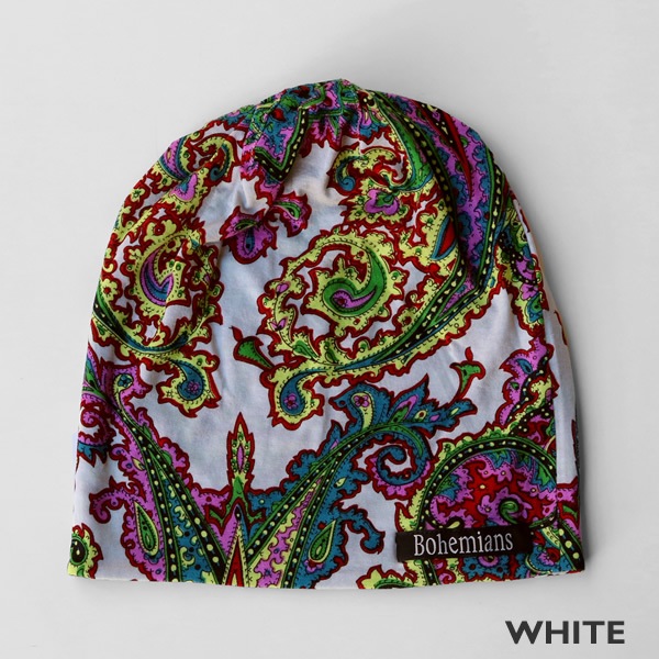 ボヘミアンズ Bohemians ポリーヌワッチキャップ 帽子 ペイズリー柄 Pauline Watch Cap Bh09 メンズ レディース メール便可能 通販可能 広島市正規取扱店 J S Company