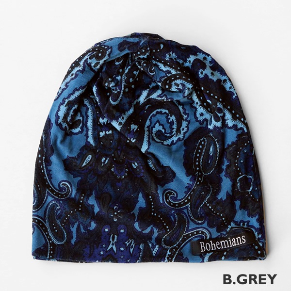 ボヘミアンズ Bohemians ポリーヌワッチキャップ 帽子 ペイズリー柄 Pauline Watch Cap Bh09 メンズ レディース メール便可能 通販可能 広島市正規取扱店 J S Company