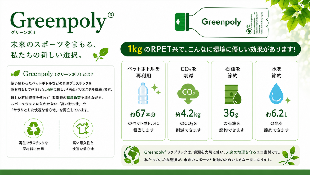環境にやさしいとは！？　Greenpolyってなに？？