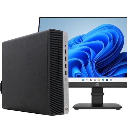 HP ProDesk 600 G5 SFF(1235531)【23.8インチワイド HP P24 G4】【Win11 64bit】【Core i5 8500】【メモリ16GB】