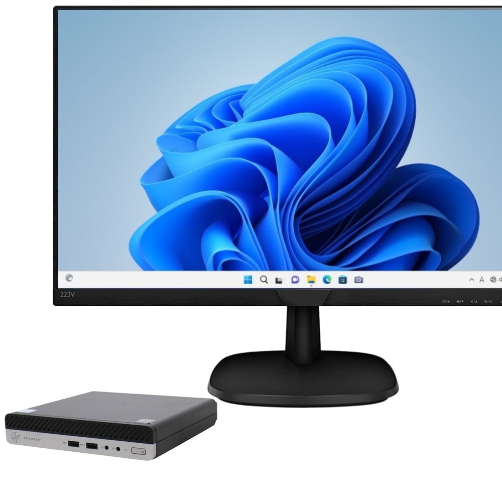 HP ProDesk 400 G4 DM�i1242504�j�y�����^�޽��z�y21.5����t�� PHILIPS 223V7Q�z�yWin11 64bit�z�yCore i3