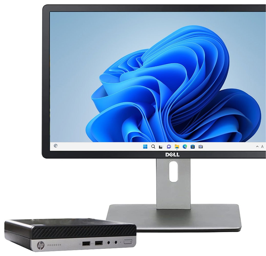 HP ProDesk 400 G5 DM�i1243009�j�y21.5����t�� DELL P2214Hb�z�yWin11 64bit�z�yCore i3 9100T�z�y���8GB