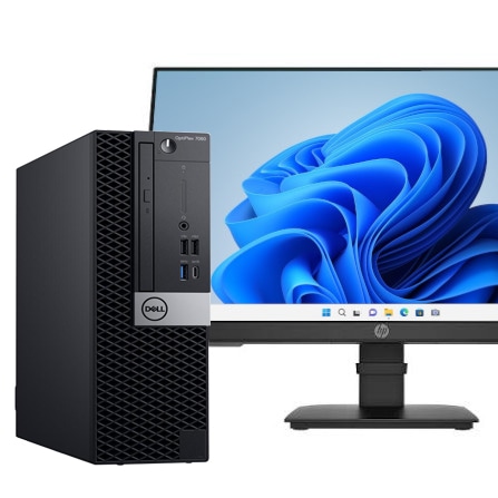 DELL OPTIPLEX 7060 SFF(1243136)【23.8インチワイド HP P24 G4】【Win11 64bit】【Core i7 8700】【メモリ8GB】