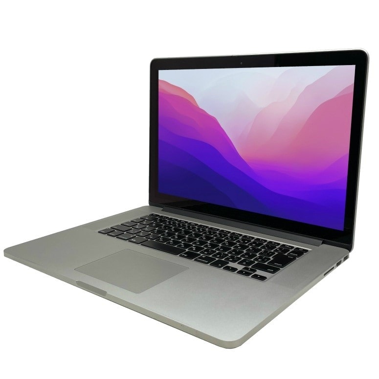 apple MacBook Pro (Retina, 15-inch, Mid 2015)(4020805)☆【webカメラ】【Core i7 4770HQ】【メモリ16GB】【S
