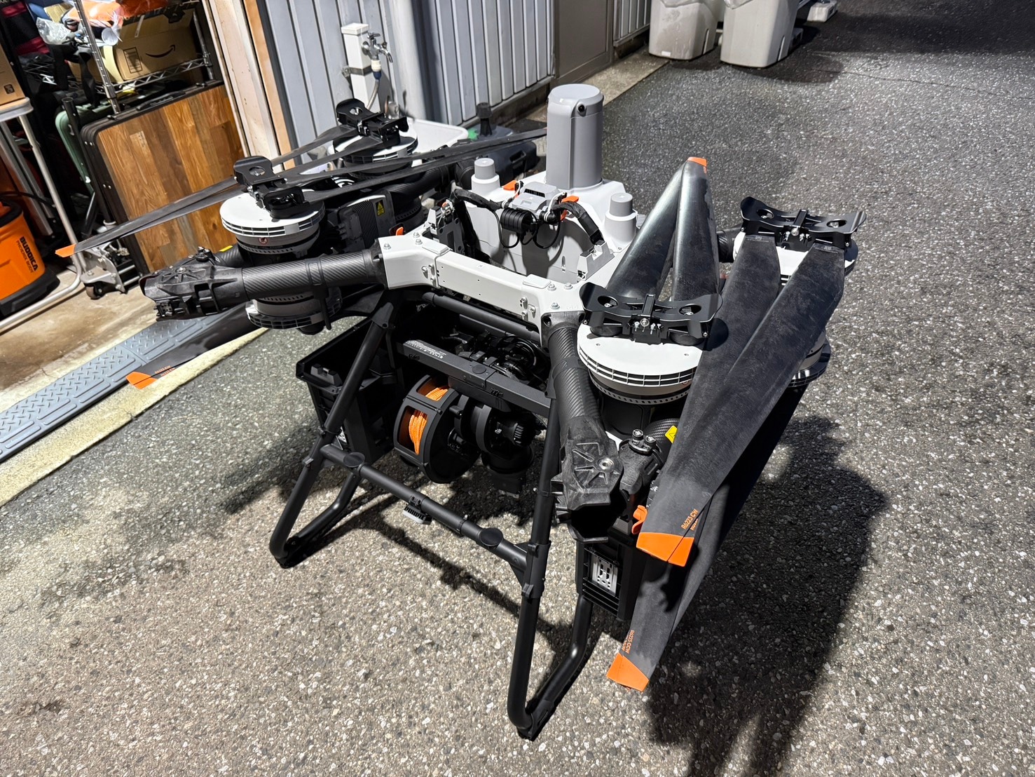 大型物流ドローンによる資機材搬送