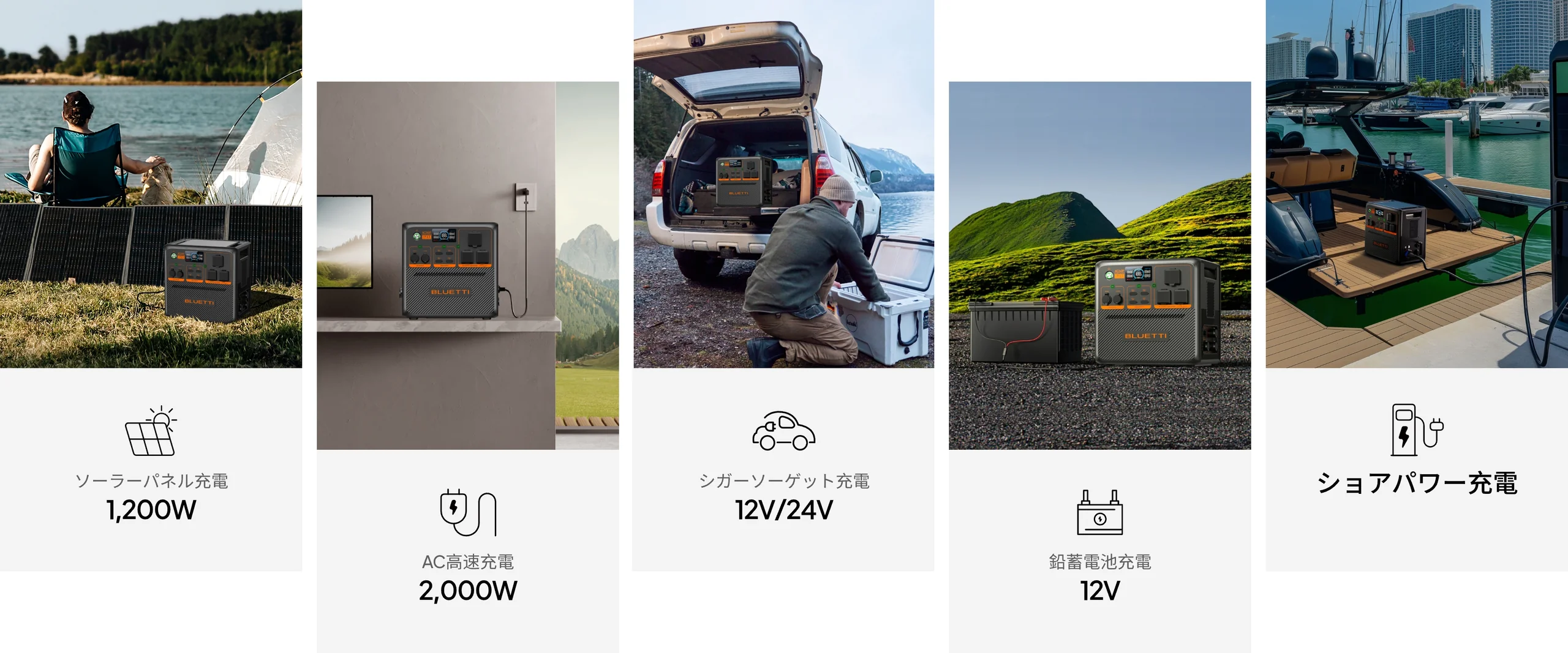 多様化な充電方法