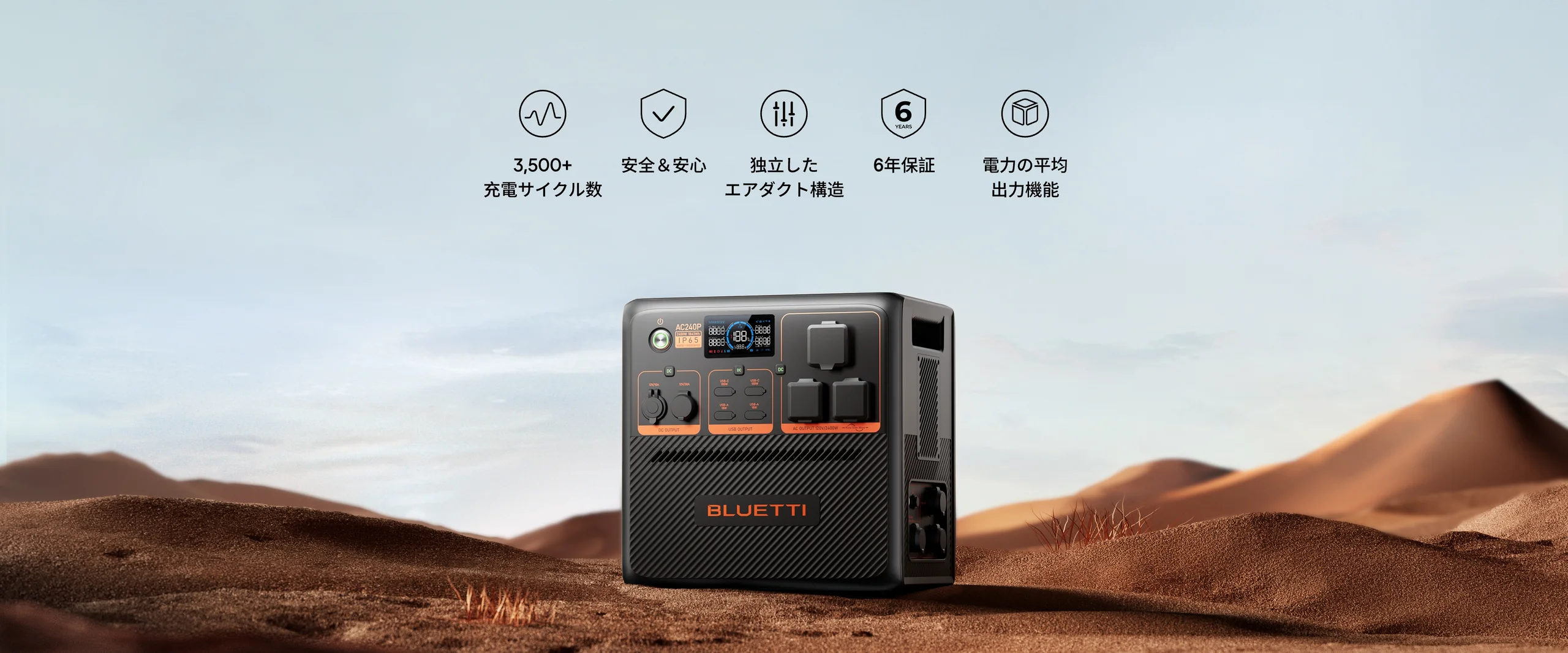 10年の寿命、6年の保証.