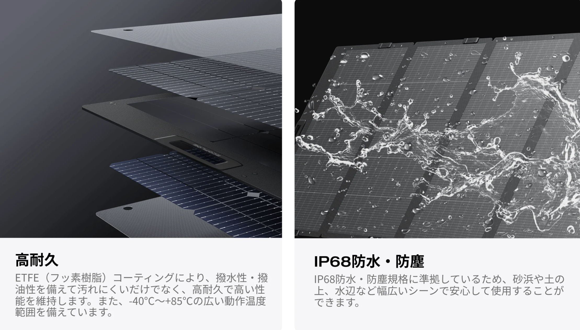 5/21新発売】EcoFlow 400W軽量両面ソーラーパネル | ドローン