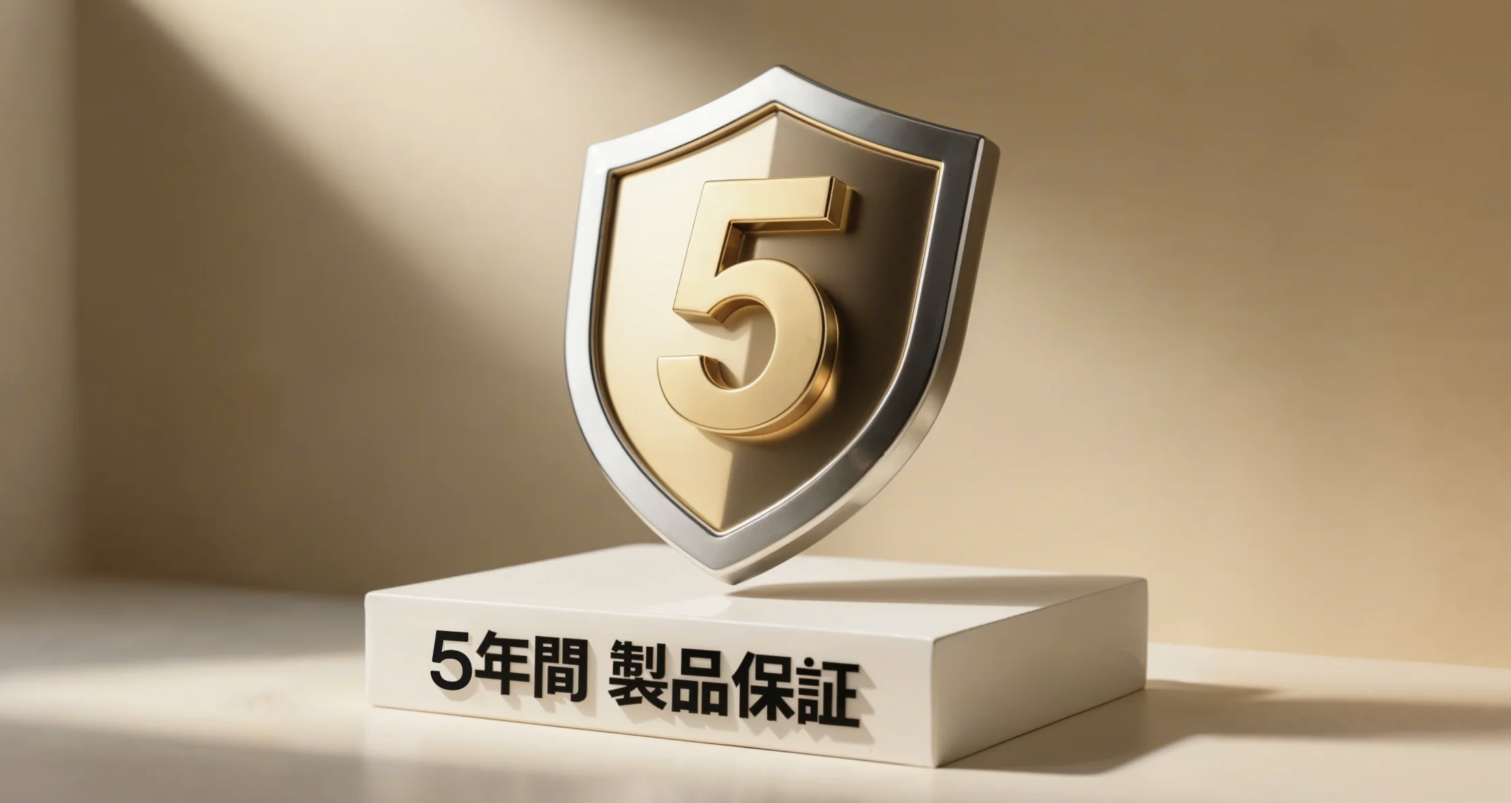 5年間の長期保証