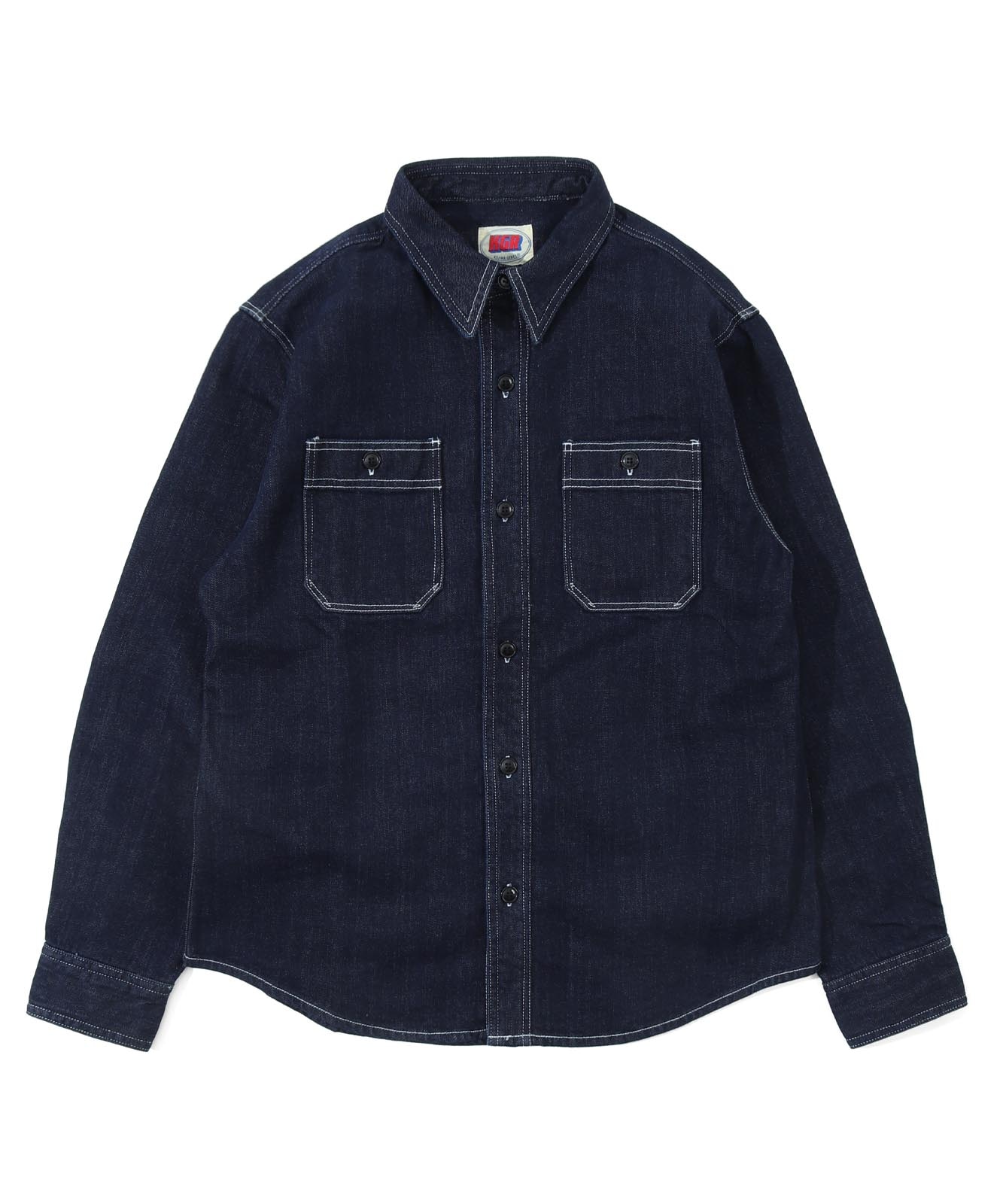 12oz Selvedge Denim Work Shirt by KGR 2oz セルビッチ デニムワークシャツ by KGR