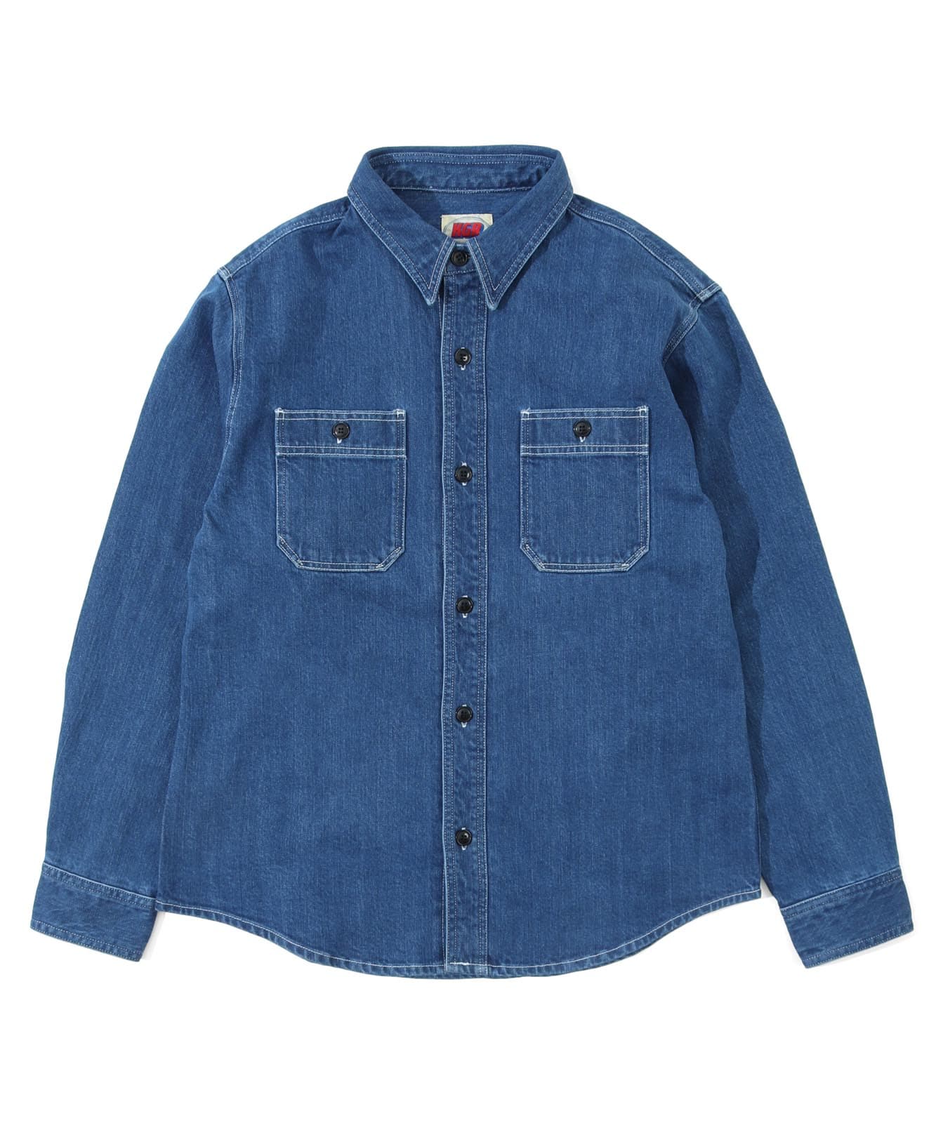 12oz Selvedge Denim Work Shirt Used Well by KGR 12oz セルビッチ デニムワークシャツ ユーズドウェル by KGR