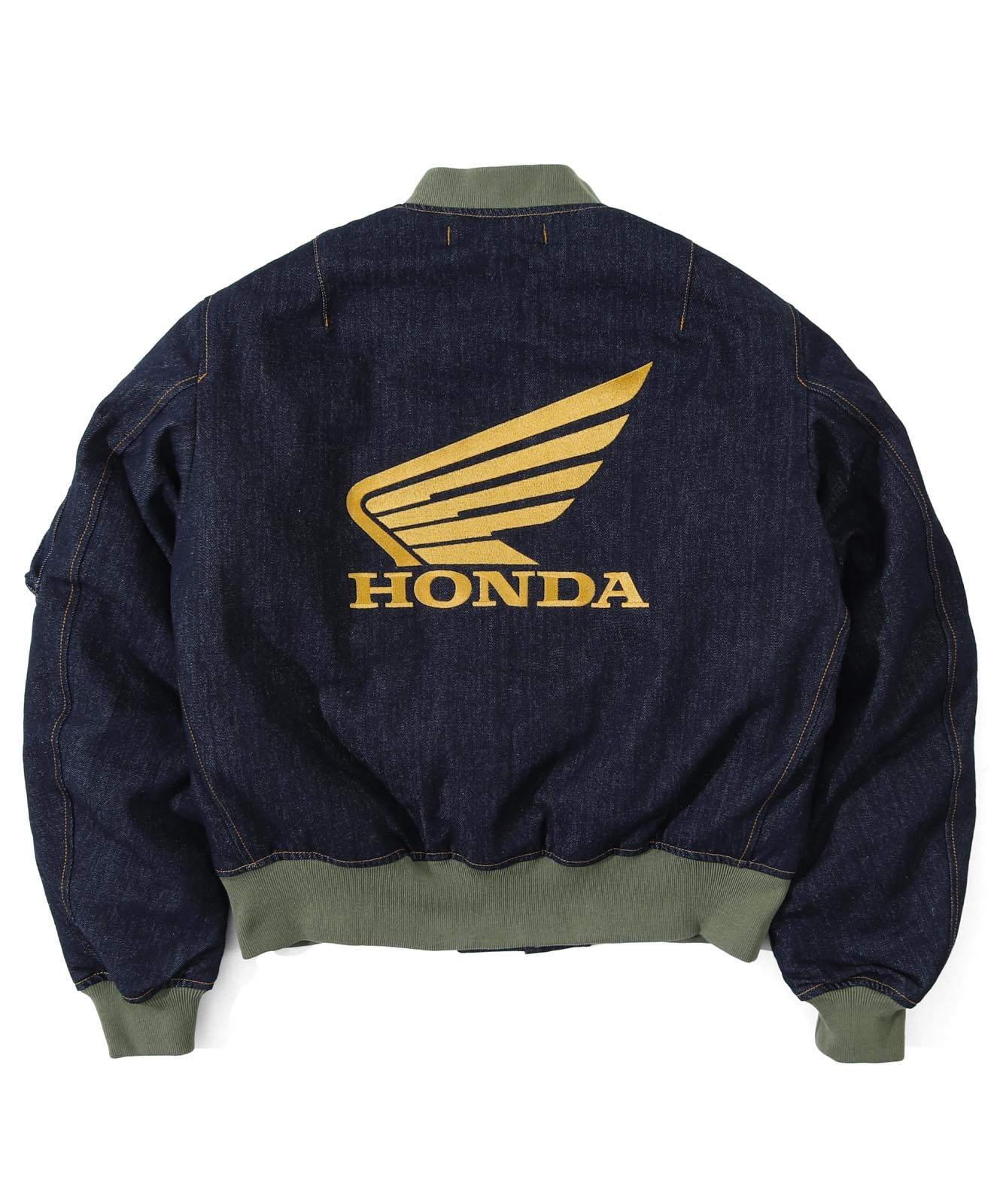 Honda Collab Denim MA-1 Flight Jacket by KGR / ホンダコラボ デニムMA-1 フライトジャケット by KGR
