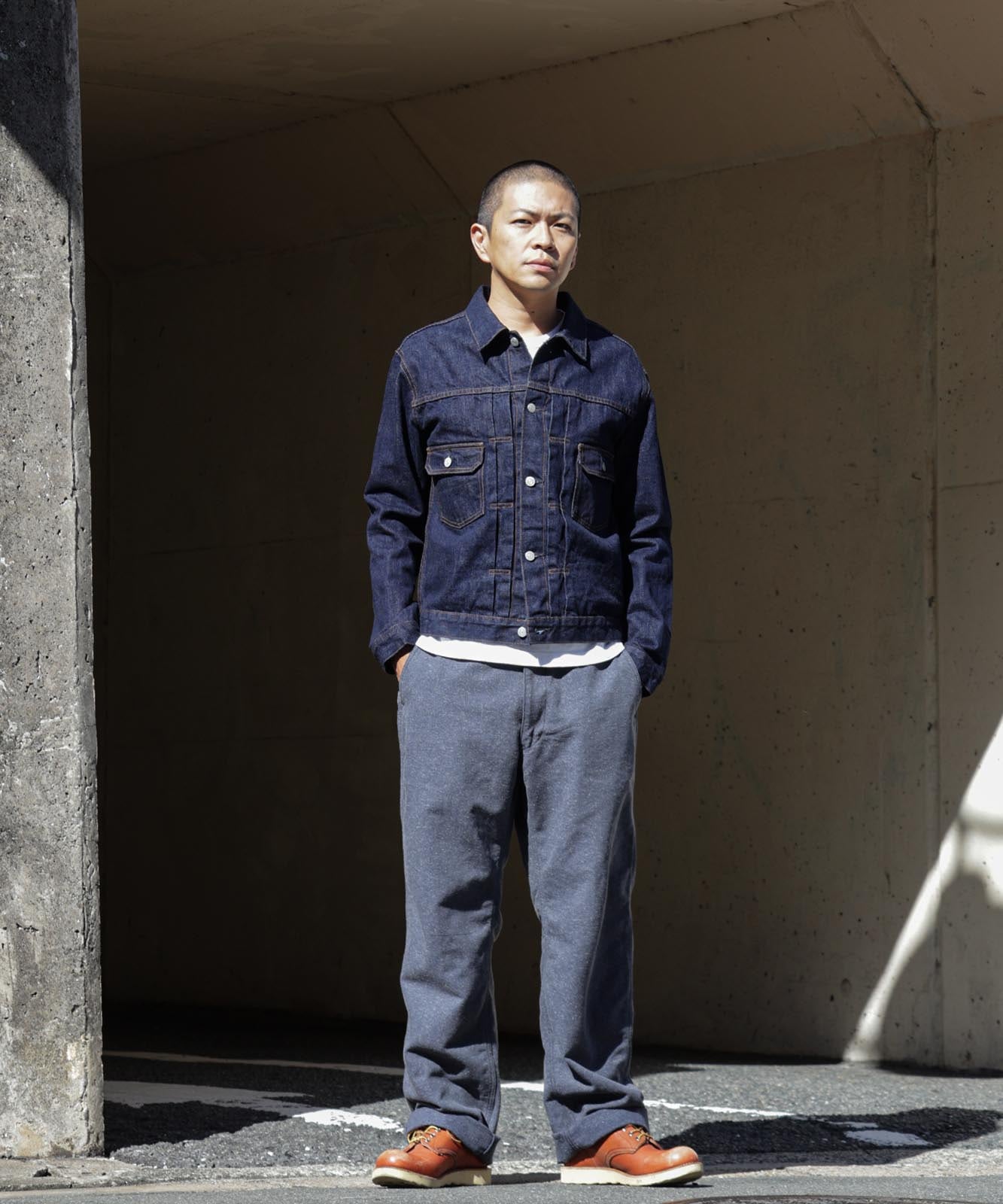 Nep Herringbone Pants  ネップヘリンボーンパンツ RNB-1410N