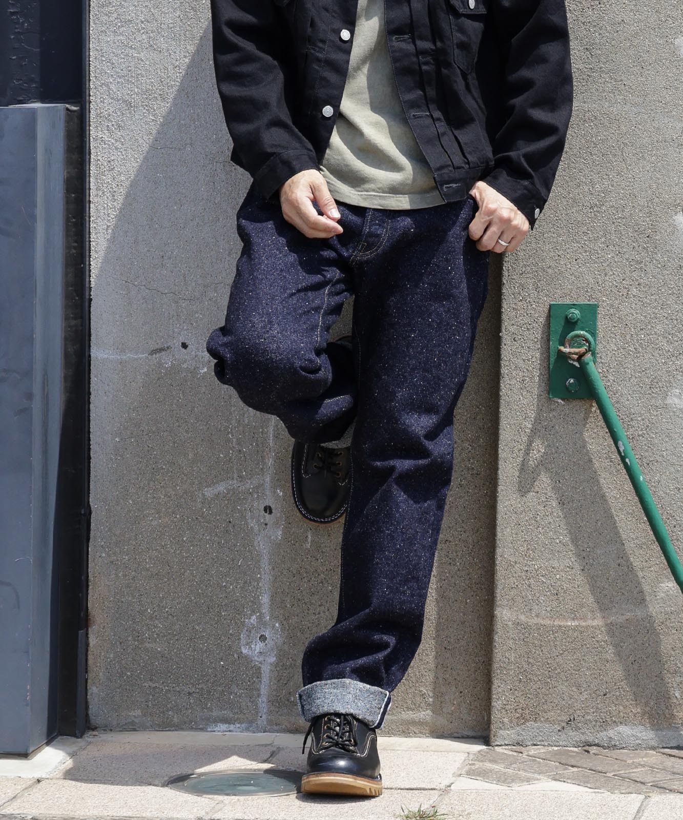 RNB-1411 20ozセルビッチネップデニム ヴィンテージストレート