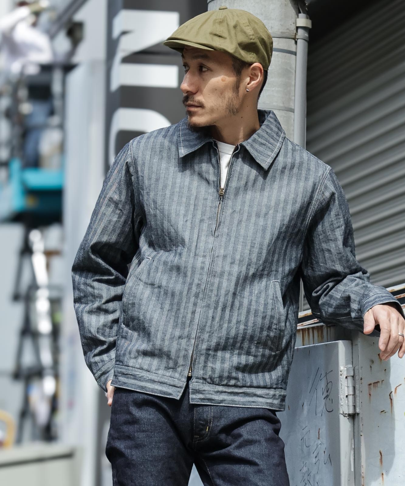 RNB-5064H ヘリンボーンデニムスポーツジャケット