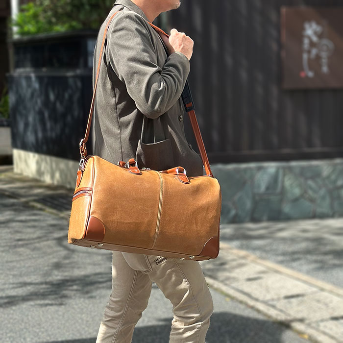 肩掛け キャメル