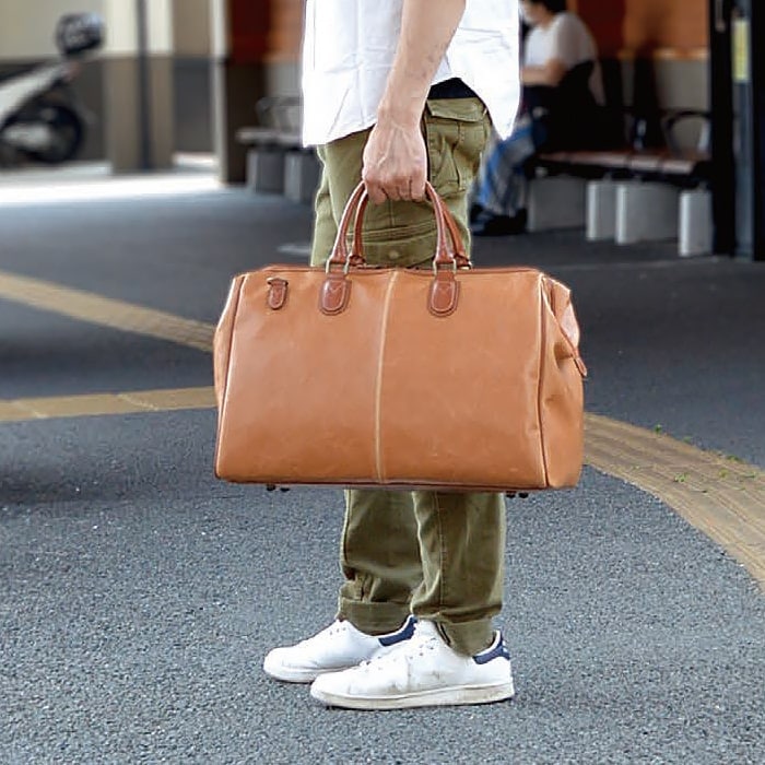 ボストンバッグ 日本製 豊岡製鞄 メンズ レディース 白化合皮