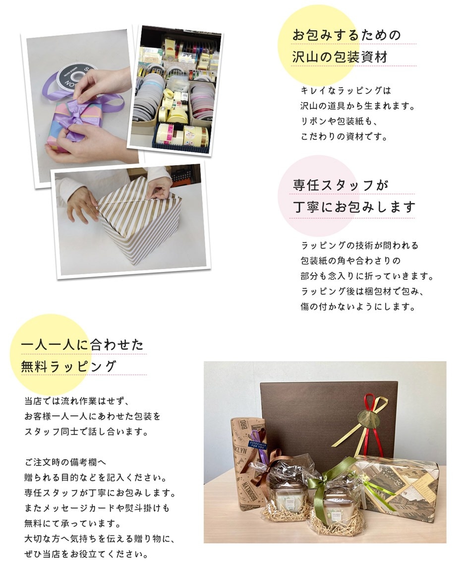 ラッピングの案内