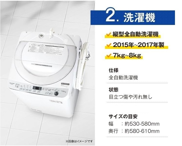 洗濯機の詳細・ファミリー3点セット(2012年〜14年製)ファミリーや二人暮らし向け