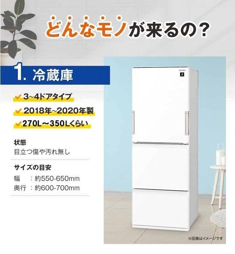 冷蔵庫の詳細・ファミリー 3点セット(2015年〜17年製)
