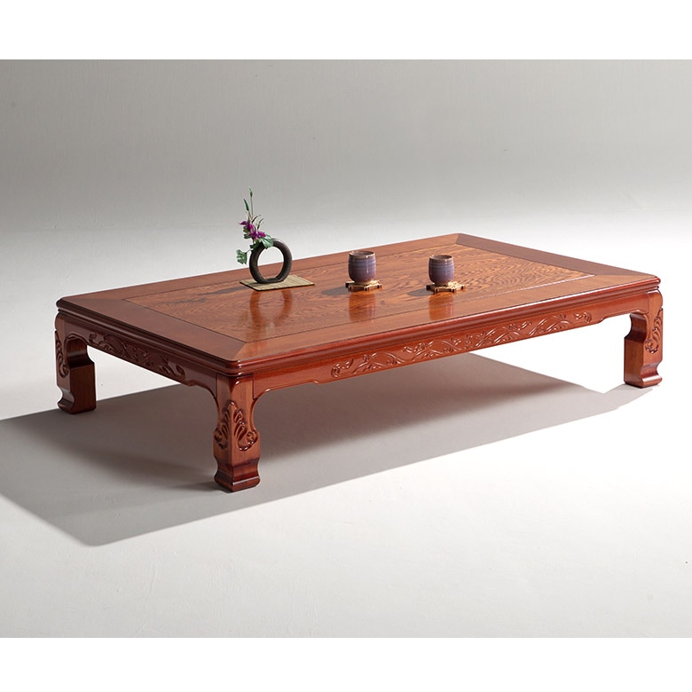 座卓 彫刻入り 和風座卓 折りたたみ 折れ脚 ローテーブル 120/150 栓