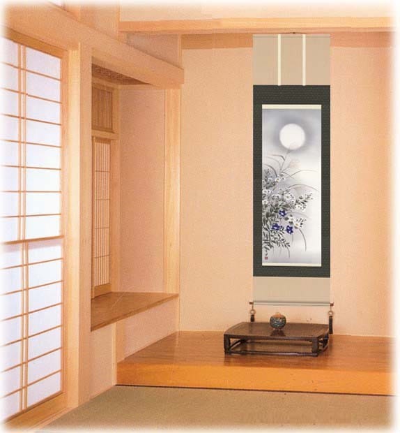 掛け軸 掛軸 近藤玄洋・四季花鳥揃 四幅揃え 尺五 花鳥画 桐箱、風鎮