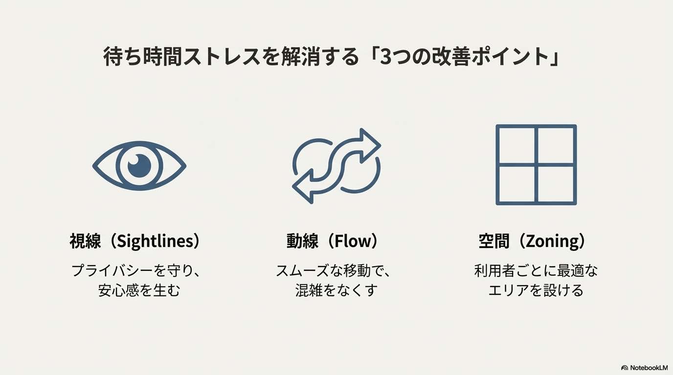 視線が交差しにくい斜め配置図