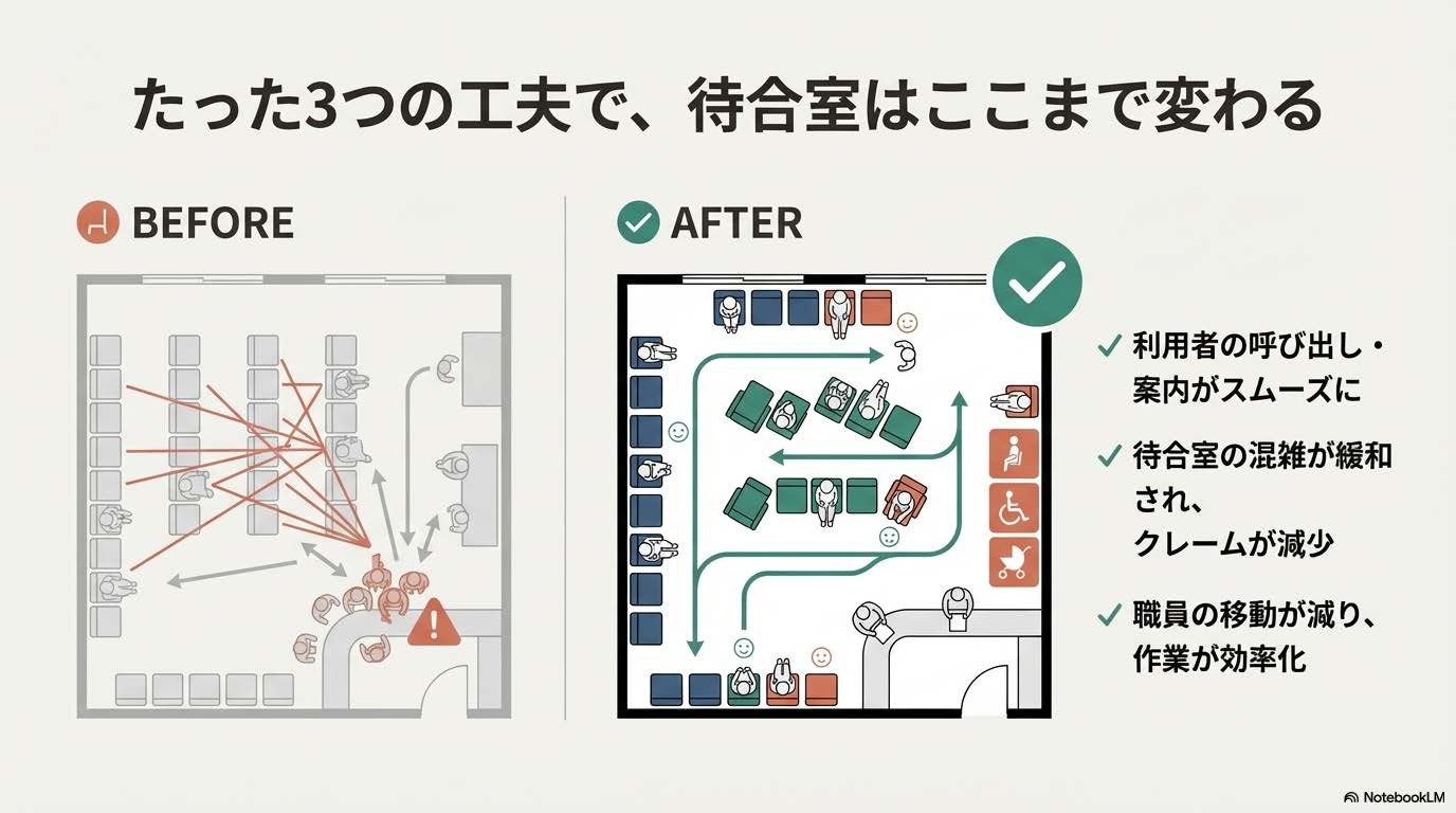 優先席ゾーンを設けたレイアウト例