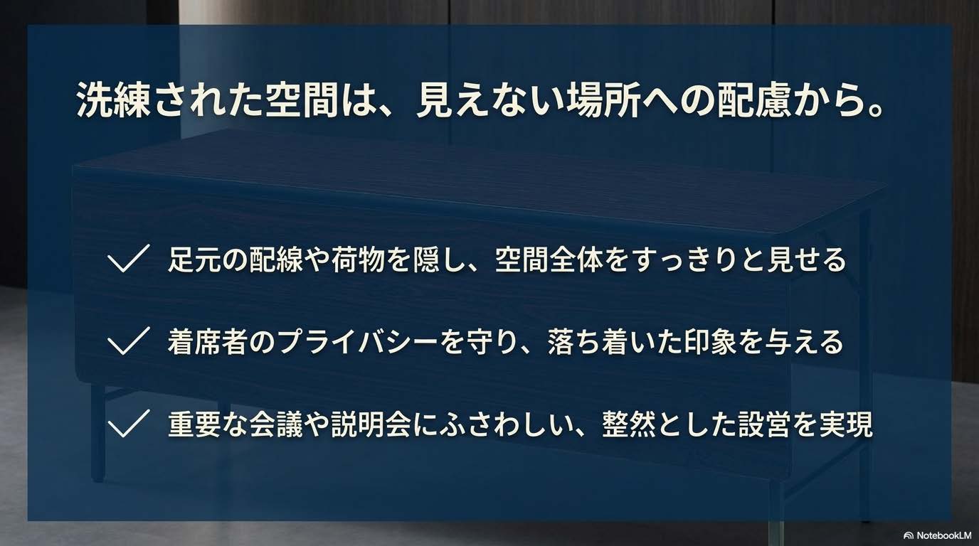 軽量設計で持ち運びしやすい折りたたみ会議用テーブル TWSシリーズ