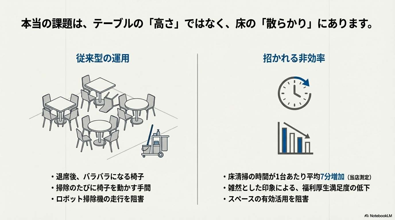 椅子が散らかった状態