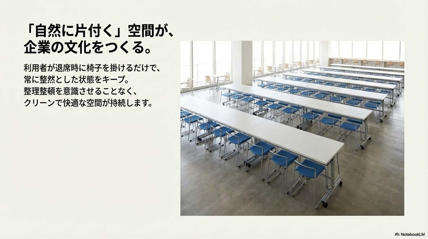 椅子を掛けるハンガー部分のアップ