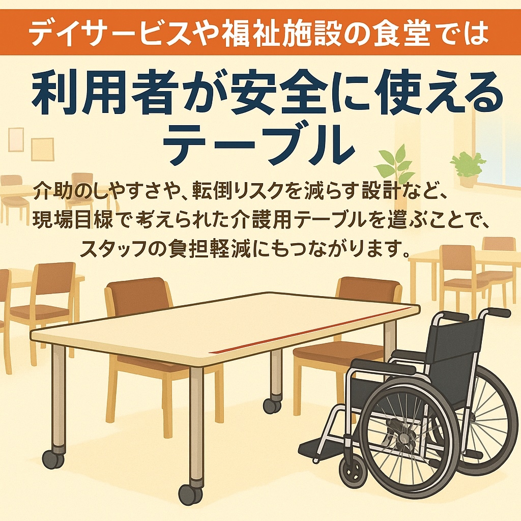 福祉施設向け 折りたたみ介護用テーブル特集バナー