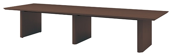 E-WOPシリーズ ホワイト×木目の明るい会議用テーブル