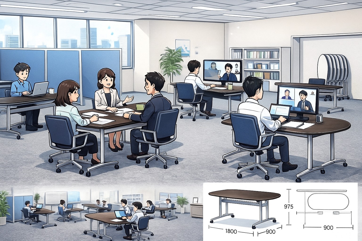 フリーアドレス活用事例バナー