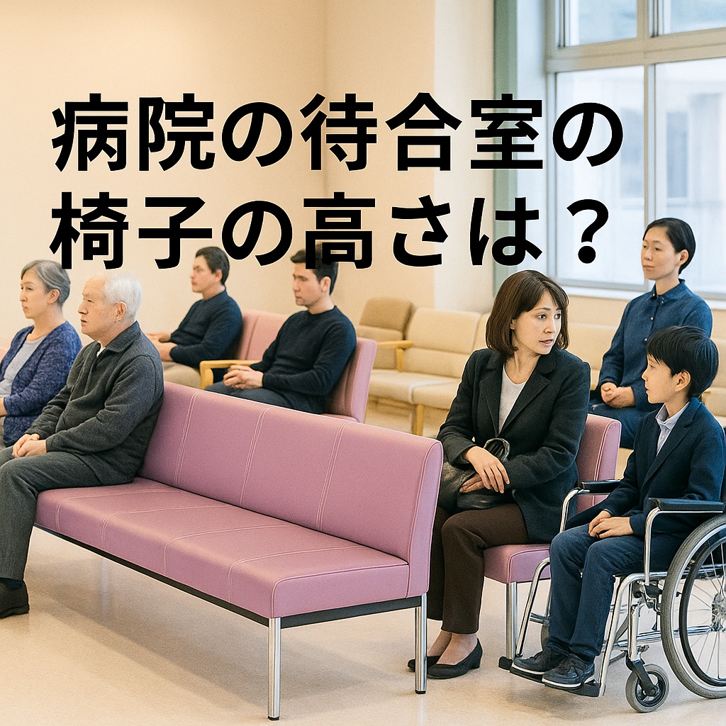 病院の待合室バナー：ロビーチェアの座面高と選び方