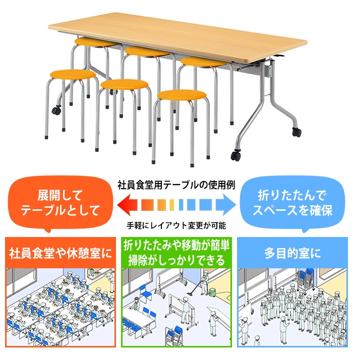 ニシキ工業の介護用テーブル E-RFHシリーズ