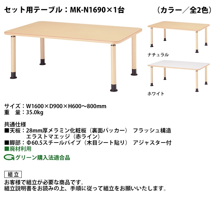 セット用テーブル